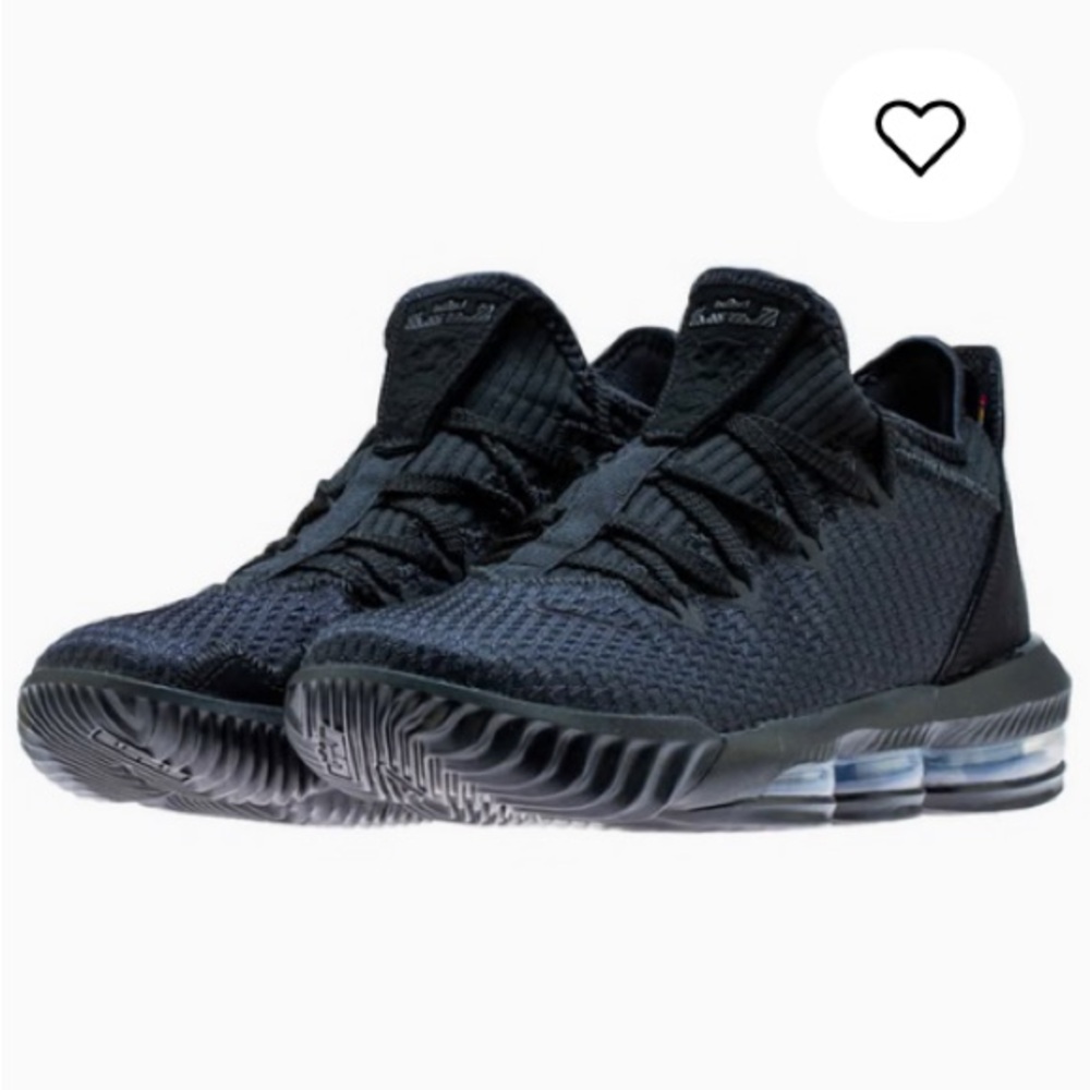 Nike LeBron 16 Low Triple Black CI2668-002 Size 13 - Picture 15 of 15
